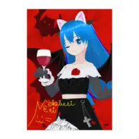 Nekobosi Eri - Hand-signed - Poster - VTuber Size-B1