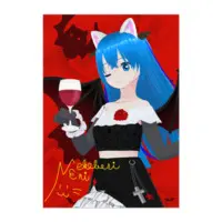 Nekobosi Eri - Hand-signed - Poster - VTuber Size-B2