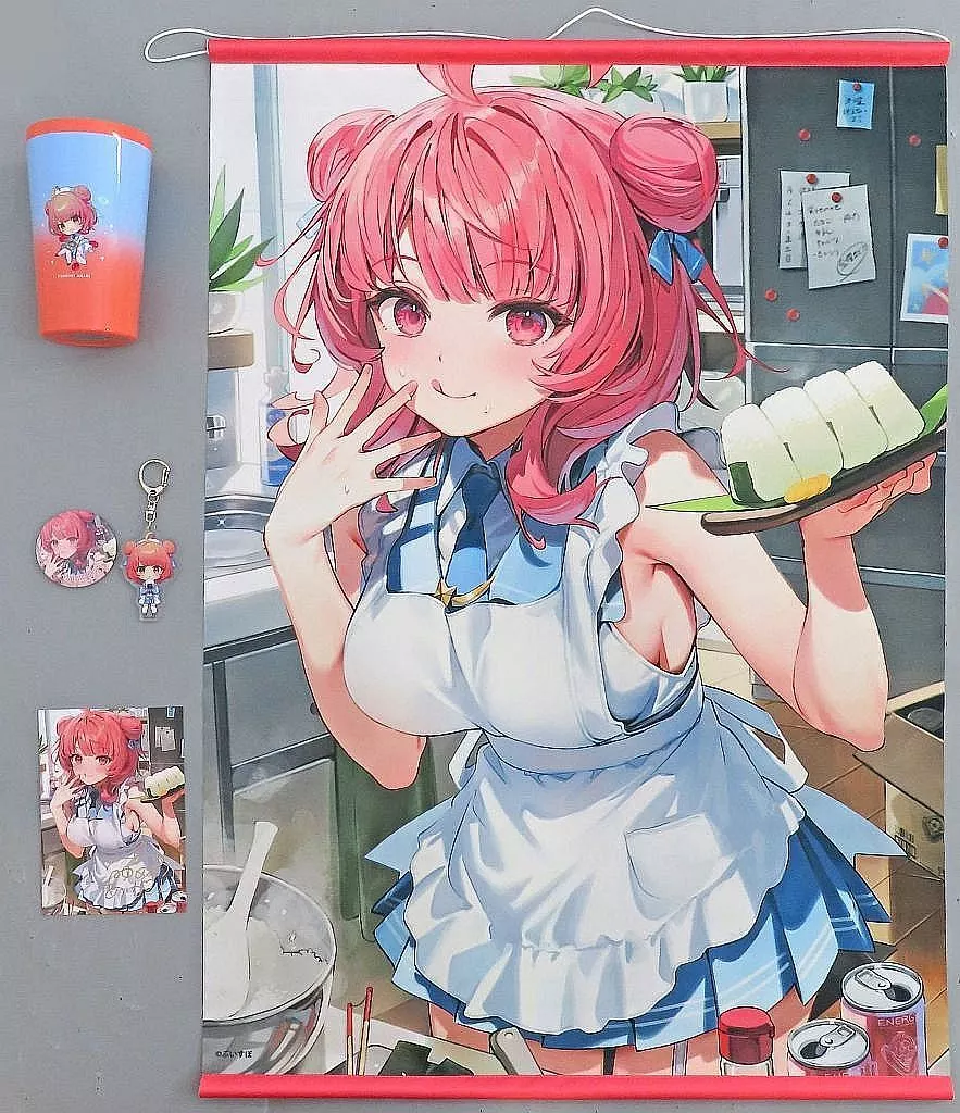 Yumeno Akari - Complete Set - Tapestry - Tumbler, Glass - Postcard - Acrylic Key Chain - Badge - Key Chain - VSPO!