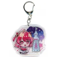 Noa - Acrylic Key Chain - Key Chain - Colorful Peach