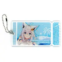 Shirakami Fubuki - Acrylic Key Chain - DMM Scratch! - Key Chain - hololive