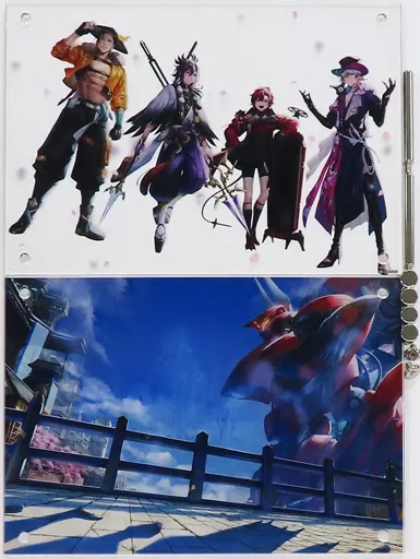 HOLOSTARS - Acrylic stand - Acrylic Art Plate - Josuiji Shinri & Banzoin Hakka & Gavis Bettel & Machina X Flayon