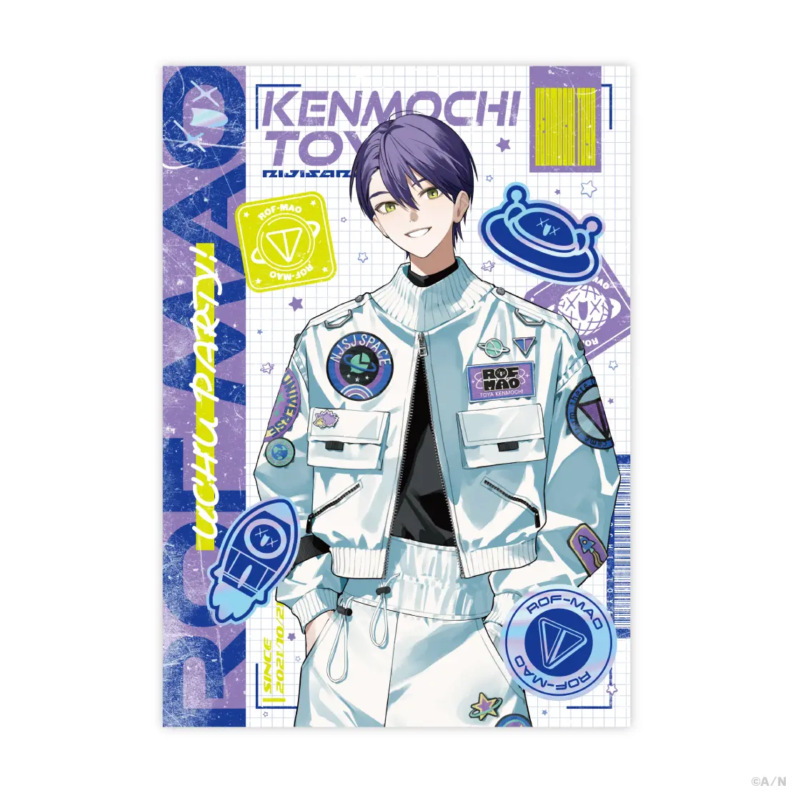 Kenmochi Toya - ROF-MAO UCHU PARTY! - 4th Anniv. - - Illustration Board - ROF-MAO