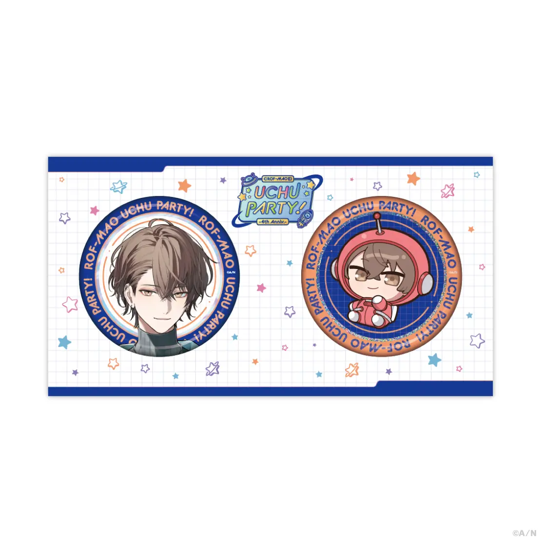 Kagami Hayato - ROF-MAO UCHU PARTY! - 4th Anniv. - - Badge - ROF-MAO