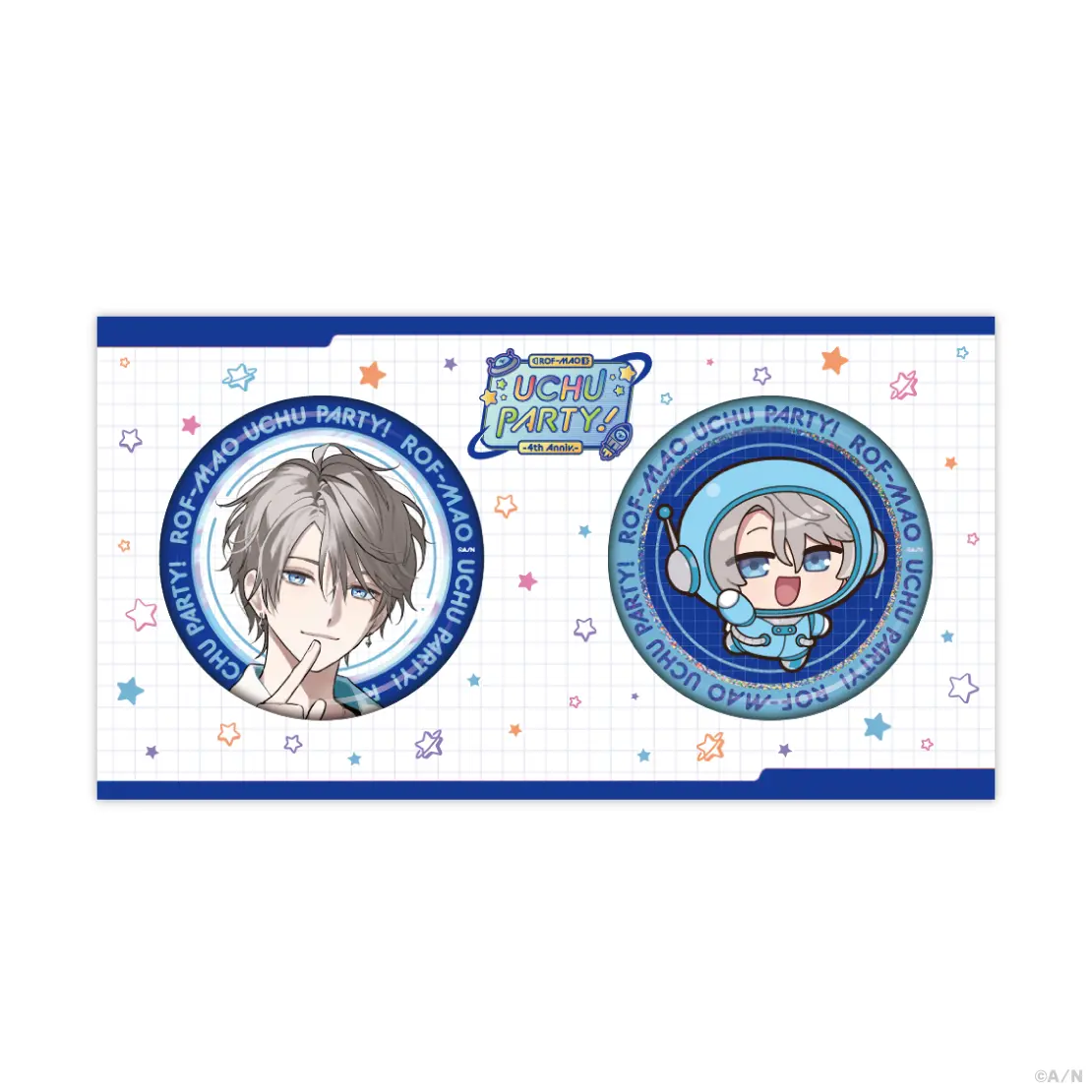 Kaida Haru - ROF-MAO UCHU PARTY! - 4th Anniv. - - Badge - ROF-MAO