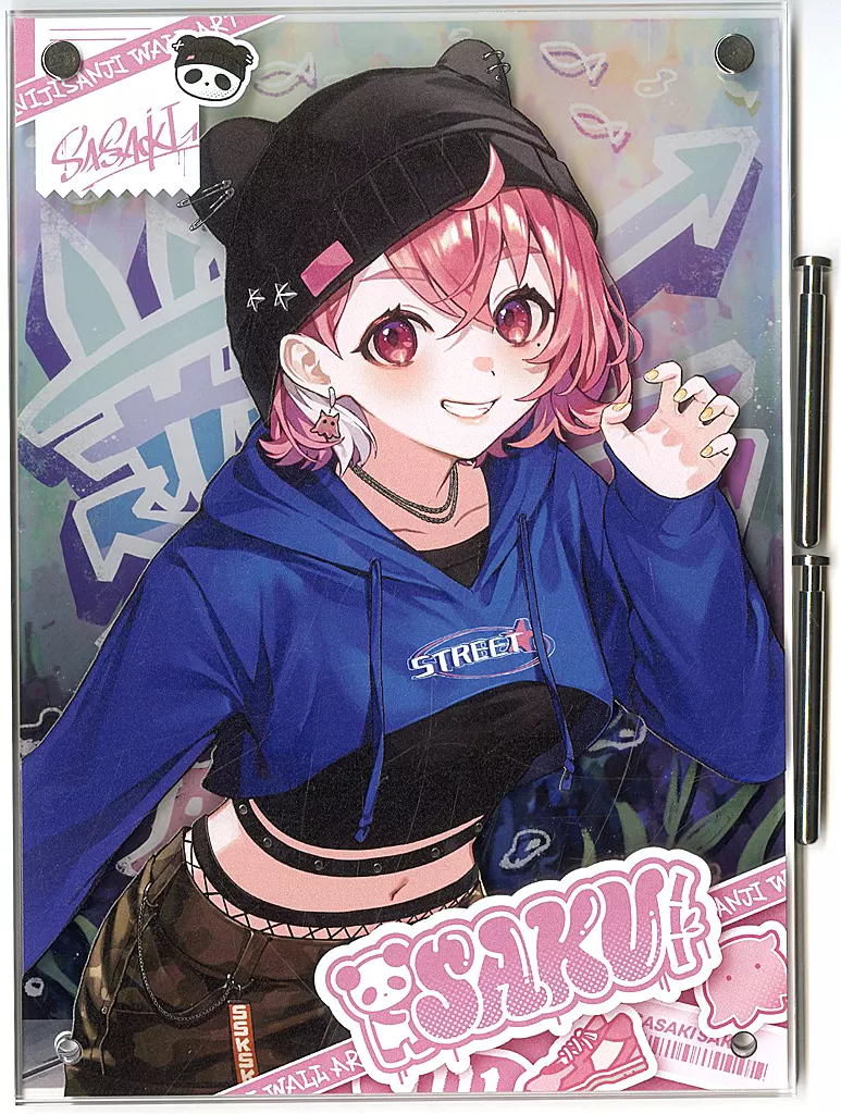 Sasaki Saku - DMM Scratch! - Acrylic Art Plate - Nijisanji