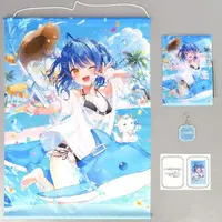 Amamiya Kokoro - Acrylic Key Chain - Character Card - Key Chain - Acrylic Art Plate - Tapestry - Birthday Merch Complete Set - Nijisanji