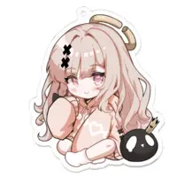 Tokusari Kukuri - Acrylic Key Chain - Key Chain - VTuber Size-70 x 70 (mm)