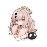 Tokusari Kukuri - Stickers - VTuber Size-100 x 100 (mm)