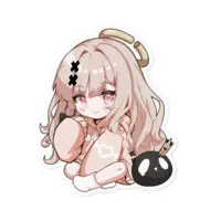 Tokusari Kukuri - Stickers - VTuber Size-100 x 100 (mm)