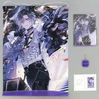 Uki Violeta - Acrylic Key Chain - Character Card - Key Chain - Acrylic Art Plate - Tapestry - Birthday Merch Complete Set - Nijisanji