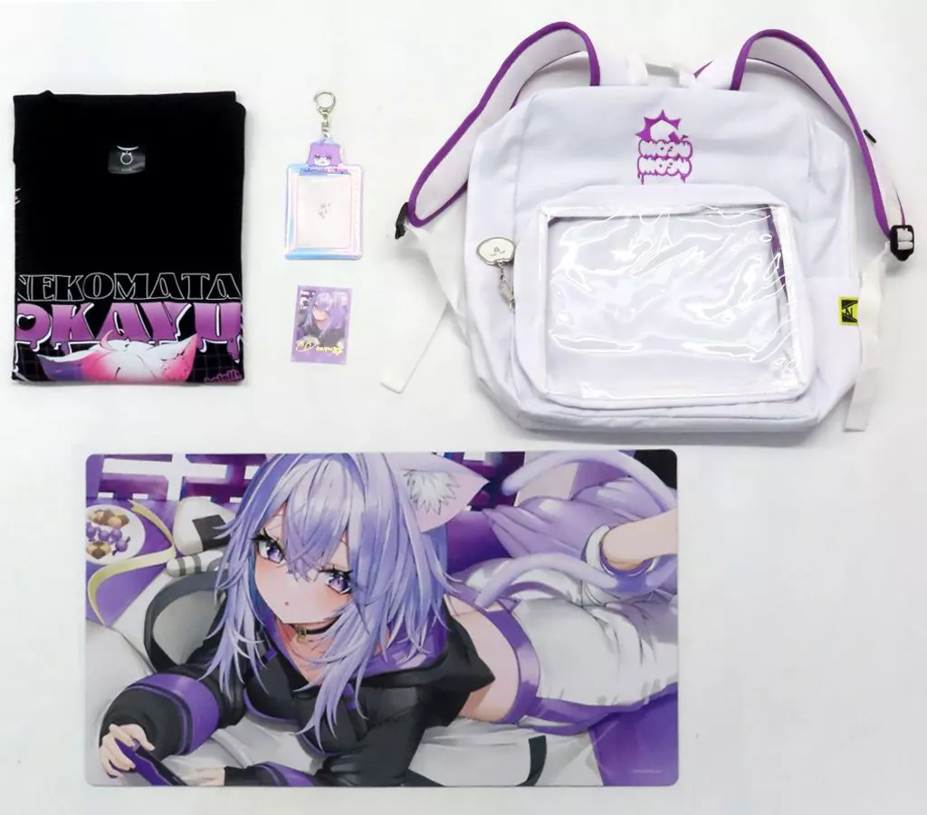Nekomata Okayu - Clothes - Birthday Merch Complete Set - Desk Mat - Card case - Daypack - Hand-signed - Trading Card Supplies - T-shirts - Character Card - hololive
