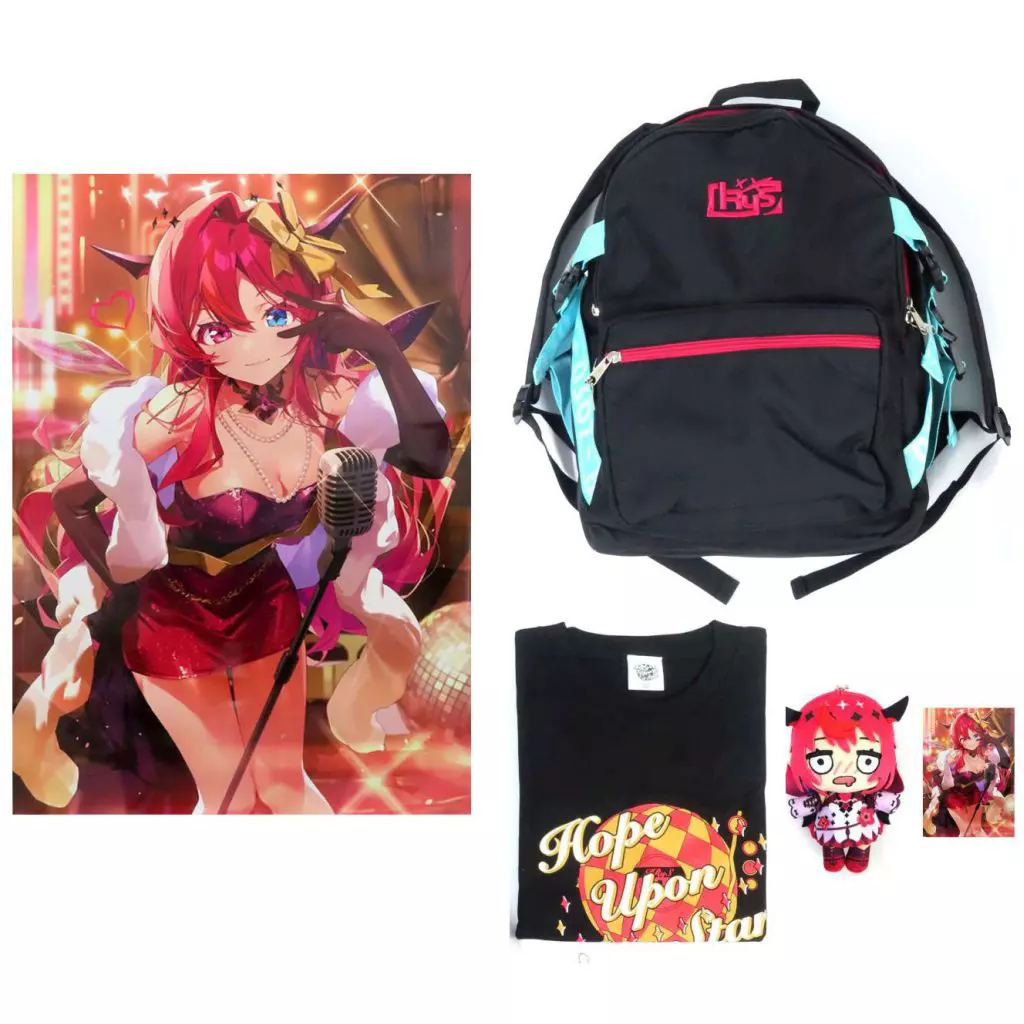 IRyS - Clothes - Birthday Merch Complete Set - T-shirts - Poster - Plush - Key Chain - Daypack - Character Card - Project: HOPE