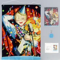 Hibachi Mana - Acrylic Key Chain - Character Card - Key Chain - Acrylic Art Plate - Tapestry - Birthday Merch Complete Set - Nijisanji