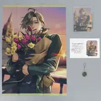 Oliver Evans - Character Card - Tapestry - Key Chain - Acrylic Art Plate - Birthday Merch Complete Set - Nijisanji