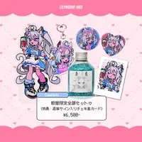 ProjectBLUE - Complete Set - Acrylic Key Chain - Acrylic stand - Character Card - Key Chain - Badge - Bath additive - Lir.E & Else with Poki the shark & Manase Yua & LilyMone