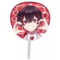 Yuankun - Paper fan - Colorful Peach