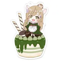 Harimori Hana - Acrylic Key Chain - Key Chain - VTuber Size-70 x 70 (mm)