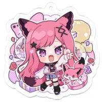 Mashu Gureco - Acrylic Key Chain - Key Chain - VTuber Size-50 x 50 (mm)