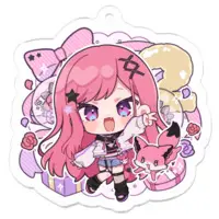 Mashu Gureco - Acrylic Key Chain - Key Chain - VTuber Size-50 x 50 (mm)