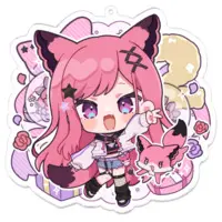 Mashu Gureco - Acrylic Key Chain - Key Chain - VTuber Size-100 x 100 (mm)