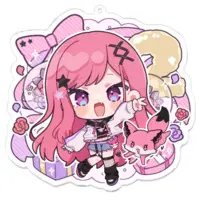 Mashu Gureco - Acrylic Key Chain - Key Chain - VTuber Size-100 x 100 (mm)