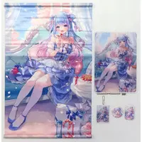 Aoi Sakura - Birthday Merch Complete Set - Tapestry - Acrylic Key Chain - Badge - Acrylic Art Plate - VTuber