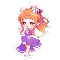 Meiden Yurine - Acrylic Key Chain - Key Chain - VTuber Size-70 x 70 (mm)