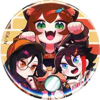 Nijisanji - Badge - Fumino Tamaki & Saegusa Akina & Shellin Burgundy