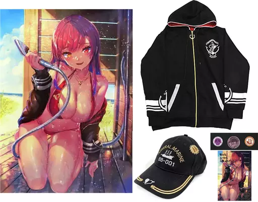 Houshou Marine - Clothes - Birthday Merch Complete Set - Poster - Postcard - Badge - Clothing - Cap - Hoodie - hololive