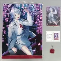 Genzuki Tojiro - Key Chain - Character Card - Tapestry - Acrylic Art Plate - Birthday Merch Complete Set - Acrylic Key Chain - Nijisanji