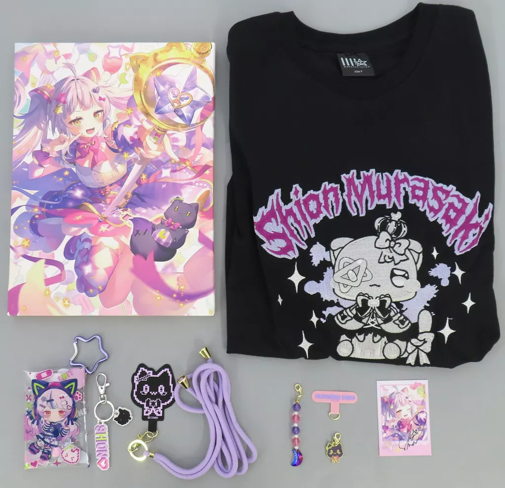 Murasaki Shion - Clothes - Case - Hand-signed - Canvas Board - Birthday Merch Complete Set - T-shirts - Character Card - Smartphone Accessory - hololive
