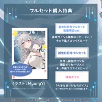Shirogane Noel - Accessory - Birthday Merch Complete Set - Cushion - Acrylic Art Plate - Plush - Character Card - Hand-signed - hololive