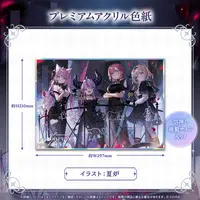 holoX - Illustration Board - Acrylic Art Plate - La+ Darknesss & Hakui Koyori & Kazama Iroha & Takane Lui