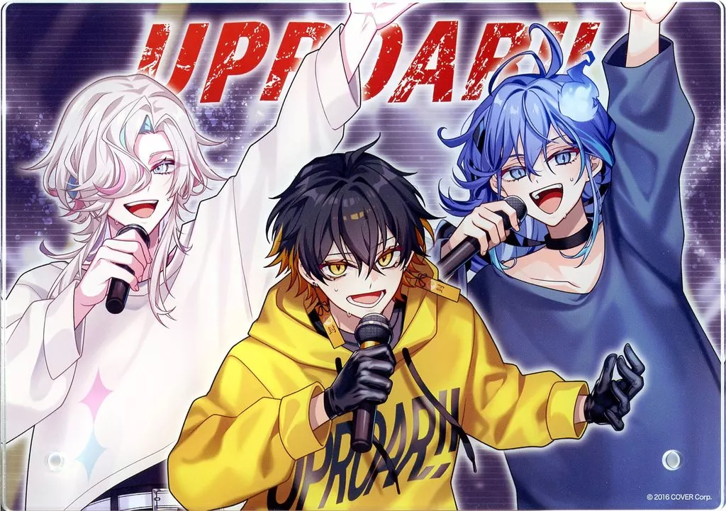 HOLOSTARS - Acrylic stand - Acrylic Art Plate - Minase Rio & Yatogami Fuma & Utsugi Uyu