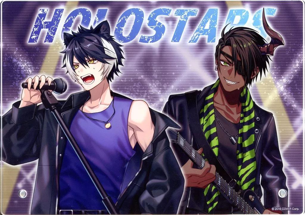 Kageyama Shien & Aragami Oga - Acrylic stand - Acrylic Art Plate - HOLOSTARS