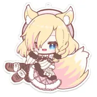 Kitsunezaki Kokuto - Key Chain - Acrylic Key Chain - VTuber Size-100 x 100 (mm)