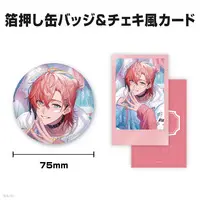 Akagi Wen - Character Card - Badge - Nijisanji