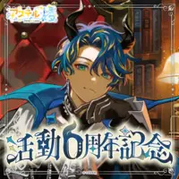 Astel Leda - Complete Set - Badge - Acrylic stand - Postcard - Pin - Acrylic Diorama Stand - HOLOSTARS