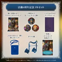 Astel Leda - Complete Set - Badge - Acrylic stand - Postcard - Pin - Acrylic Diorama Stand - HOLOSTARS