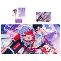 Syusetu Kohaku - Desk Mat - Trading Card Supplies - Acrylic stand - Postcard - Hand-signed - Birthday Merch Complete Set - Acrylic Diorama Stand - VTuber