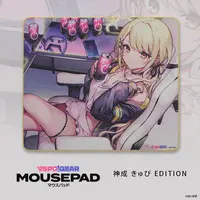 VSPO! - Mouse Pad - Kaminari Qpi & Choya Hanabi & Amayui Moka