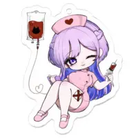 Amano Shion - Key Chain - Acrylic Key Chain - VTuber Size-50 x 50 (mm)