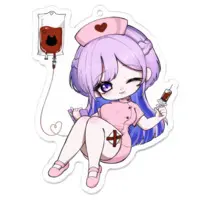 Amano Shion - Key Chain - Acrylic Key Chain - VTuber Size-70 x 70 (mm)