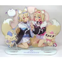 Fuwawa Abyssgard & Mococo Abyssgard - Acrylic stand - Acrylic Diorama Stand - Advent