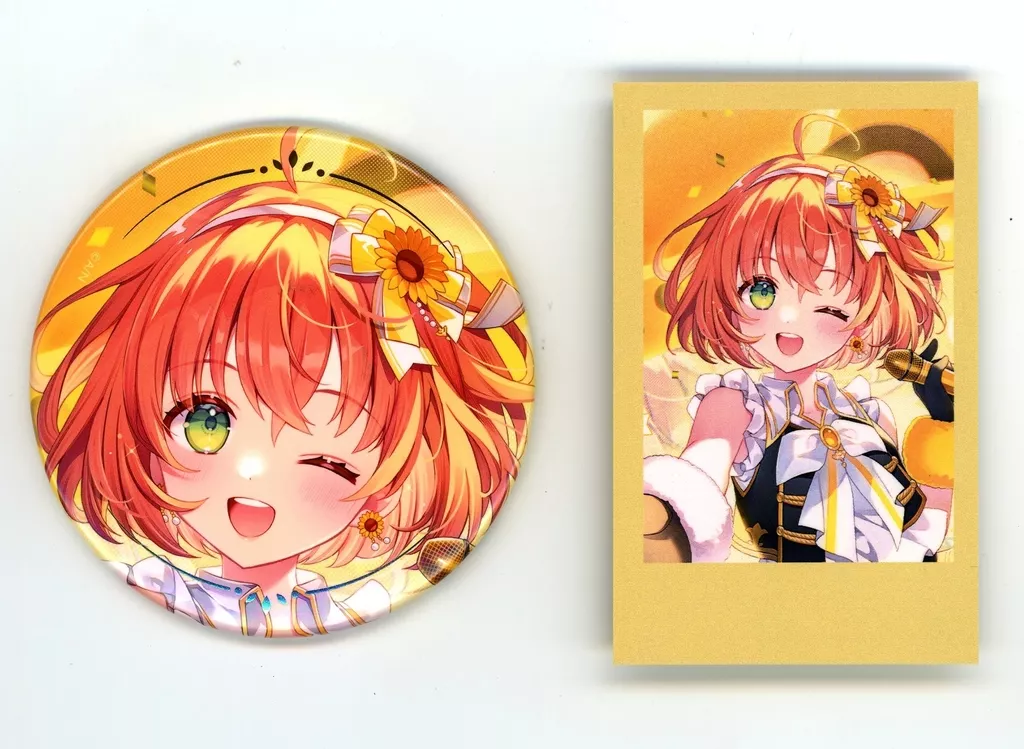 Honma Himawari - Character Card - Badge - Nijisanji (本間ひまわり