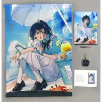 Yamagami Karuta - Key Chain - Character Card - Tapestry - Acrylic Art Plate - Birthday Merch Complete Set - Acrylic Key Chain - Nijisanji