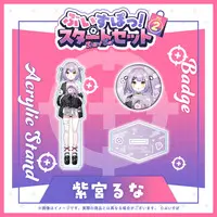 Shinomiya Runa - Badge - Acrylic stand - VSPO!