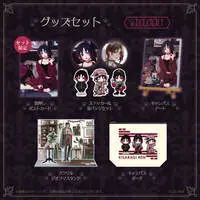 Kisaragi Ren - Badge - Acrylic stand - Postcard - Canvas Board - Birthday Merch Complete Set - Pouch - Acrylic Diorama Stand - VSPO!