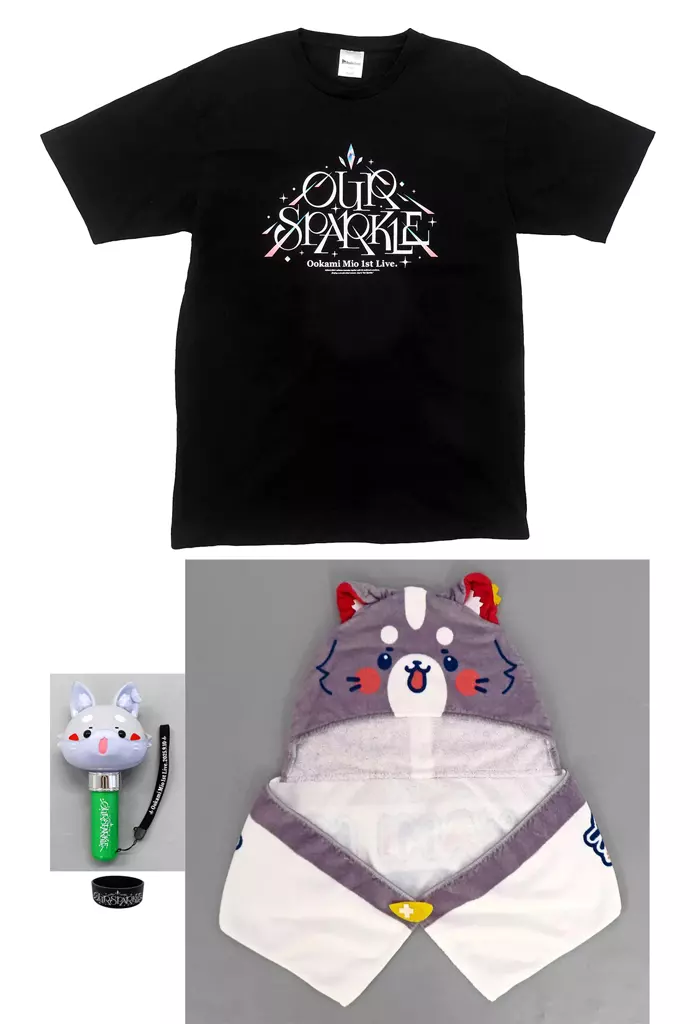 Ookami Mio - Clothes - Towels - Pen Light - T-shirts - Rubber Band - hololive